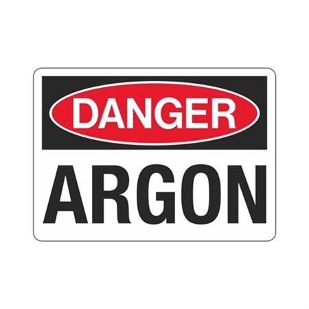 Danger Argon Sign